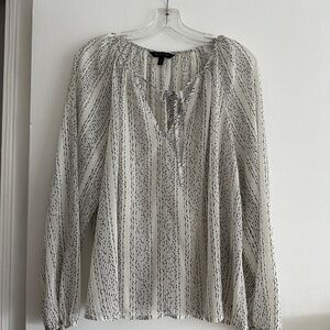 Banana Republic Sheer Patterned Blouse